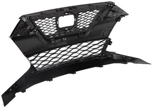 Front Upper Grille Assembly Compatible With 2019-2021 Nissan Maxima SV SR SL Exclusive Advance, ABS Black Chrome Mesh Bumper Grill Replace 62310-9DJ0A 623109DJ0A in Kuwait