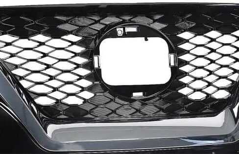 Front Upper Grille Assembly Compatible With 2019-2021 Nissan Maxima SV SR SL Exclusive Advance, ABS Black Chrome Mesh Bumper Grill Replace 62310-9DJ0A 623109DJ0A in Kuwait