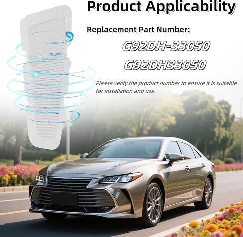 Cabin Air Filter Compatible with Toyota Camry 2018-2023,Fit for Toyota Avalon 2019-2022 Replace G92DH-33050,G92DH33050 HV Battery Cooling Automobiles Filters Wear 1Pair white in Saudi Arabia