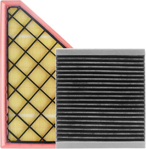 CF11966 CA11494 Cabin & Engine Air Filter for Chevrolet Camaro 2024 2023 2022 2021 2020 2019 2018 2017 2016 (Except 6.2L) in Saudi Arabia