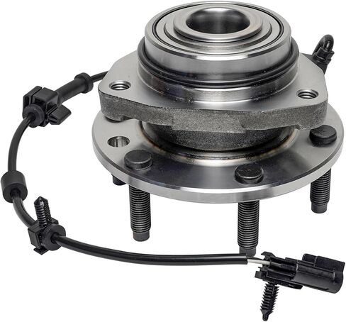 Detroit Axle - 8pc Front Wheel Bearing Hubs Kit for Chevy Trailblazer EXT SSR GMC Envoy XL XUV Buick Rainier Isuzu Ascender Saab 9-7x, 2 Wheel Bearing Hubs 2 Outer Tie Rods 4 Ball Joints Replacement in Kuwait