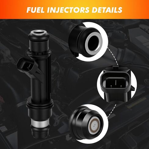 2000-2005 6Pcs Fuel Injectors Compatible for Chevy Impala 00-05 Malibu Monte Carlo,for Buick Century 3.1L, for Pontiac Grand Prix 3.1L,Montana Grand Am 3.4L Replace 25323971 in Kuwait