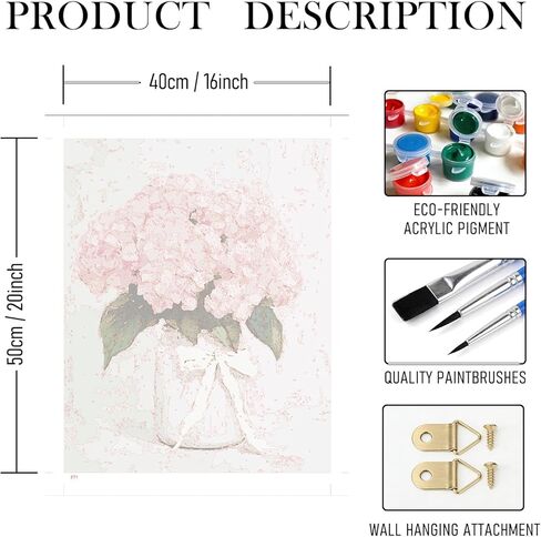 RLTXBUK Paint by Numbers Kit for Adults, Gold Jewelry Hand DIY Oil Painting Canvas 16x20 Inch, Luxury Aesthetic Wall Art Home Decor Gift in Saudi Arabia