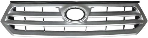 Front Upper&Lower Grille W/Silver Chrome Trim Compatible with 2011 2012 2013 Toyota Highlander in Saudi Arabia