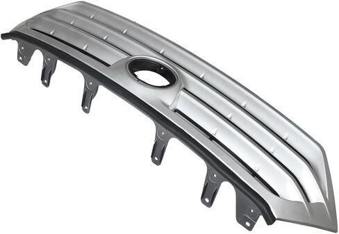 Front Upper&Lower Grille W/Silver Chrome Trim Compatible with 2011 2012 2013 Toyota Highlander in Saudi Arabia