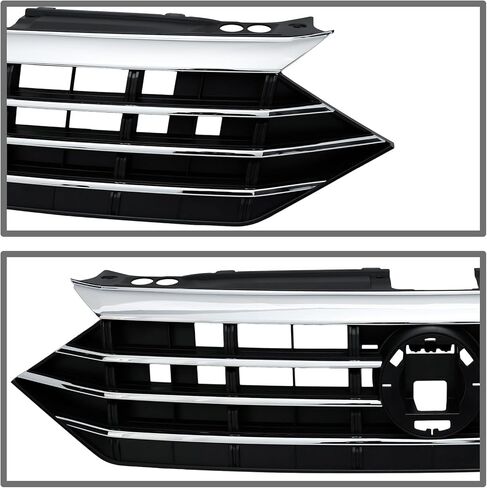 PENSUN Front Bumper Cover Upper Lower Grille Set, Black Compatible with 2019-2021 Volkswagen Jetta VW1000239 VW1036147 VW1200173 (3 Pcs) in Kuwait