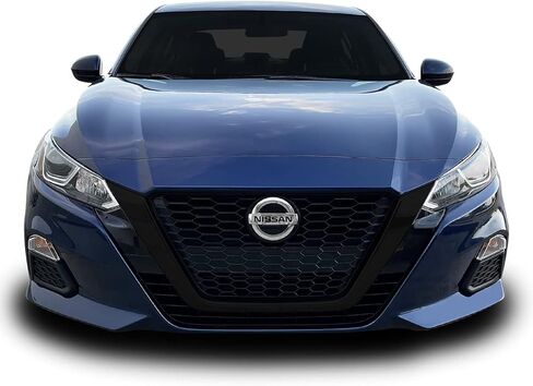 SlickMod Chrome Delete Blackout Vinyl Overlay for 2019-2022 Nissan Altima Front Grill Trim (Front Grill, Matte Black) in Kuwait
