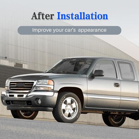 CarPartsDepot Front Grille Grill Chrome Shell With Black Insert Compatible With GMC 2003-2007 Sierra 1500 2500 Include Classic 19130791 GM1200475 in Kuwait