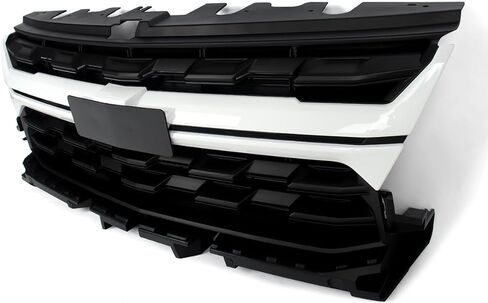 Front Bumper Grill Assembly W/Summit White Trim Compatible with 2021 2022 Chevy Colorado LT Style Pickup Front Radiator Grille Replace for 84896828, 84922758 in Saudi Arabia