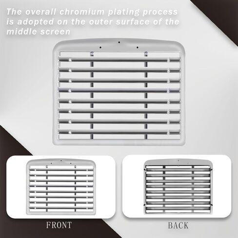 Front Chrome Grille Without Bug Screen Compatible With 1990-2020 Freightliner FL 112 120 in Saudi Arabia