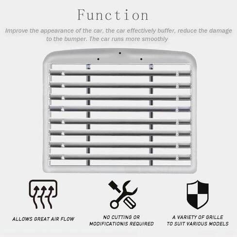 Front Chrome Grille Without Bug Screen Compatible With 1990-2020 Freightliner FL 112 120 in Saudi Arabia