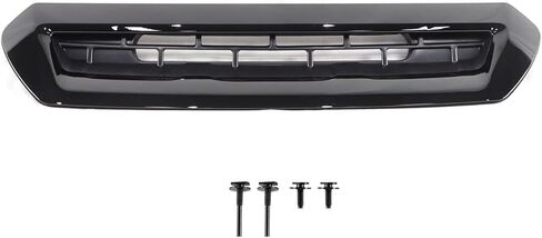 Sierra Hood Air Ve-nt Grille Compatible with 2017 2018 2019 Sierra 2500 HD 3500 HD Hood Scoop Grill 84240941 Black in Saudi Arabia