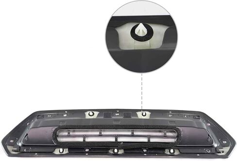 Sierra Hood Air Ve-nt Grille Compatible with 2017 2018 2019 Sierra 2500 HD 3500 HD Hood Scoop Grill 84240941 Black in Saudi Arabia