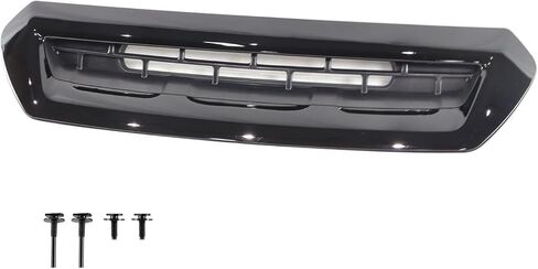 Sierra Hood Air Ve-nt Grille Compatible with 2017 2018 2019 Sierra 2500 HD 3500 HD Hood Scoop Grill 84240941 Black in Saudi Arabia