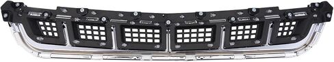 Front Bumper Lower Center Grille Grill for Cadillac XTS 2013-2017, Replace 1KPGM1211020 GM1036158, Black + Chrome ABS Grille in Saudi Arabia