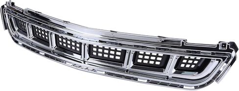 Front Bumper Lower Center Grille Grill for Cadillac XTS 2013-2017, Replace 1KPGM1211020 GM1036158, Black + Chrome ABS Grille in Saudi Arabia