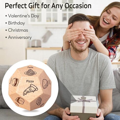 Husband Dad Gifts for Fathers Day, Anniversary Birthday Wedding Gifts for Men Women, Stocking Stuffers for Men Women Adults, Valentines Day Gifts for Him Her Couples Date Night Food Dice in Saudi Arabia