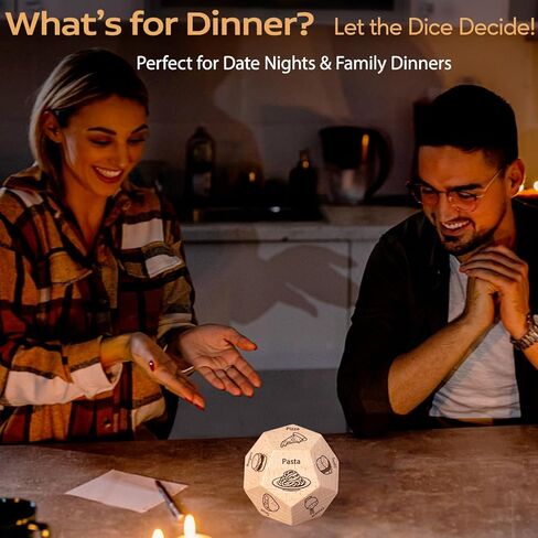 Husband Dad Gifts for Fathers Day, Anniversary Birthday Wedding Gifts for Men Women, Stocking Stuffers for Men Women Adults, Valentines Day Gifts for Him Her Couples Date Night Food Dice in Saudi Arabia