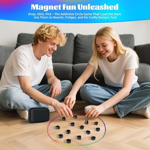 Magnetic Chess Game with 80 Travel-Stones, Magnet Game,Magnet Rocks Desk Stress Relief Toy and Fidget Toys Adults,Holiday Stocking Stuffer, Stress Relief Present. in Kuwait