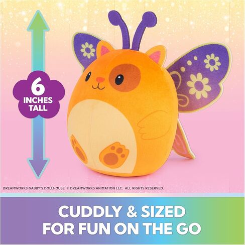 Gabby’s Dollhouse Fairylandia Official Hamster Kitties Plush Toys, Cat Stuffed Animal, Sensory Toys for Ages 3 & Up, Brown/Orange in Kuwait