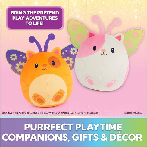 Gabby’s Dollhouse Fairylandia Official Hamster Kitties Plush Toys, Cat Stuffed Animal, Sensory Toys for Ages 3 & Up, Brown/Orange in Kuwait