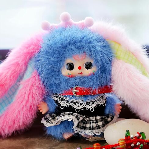 Baby Three Rabbit Macaron Cute Mini Bunny Plush Blind Box 1PC(1 of 14 Possible Styles) Cute Figures Collectible Toys Birthday Gifts (1PC BlindBox) in Saudi Arabia