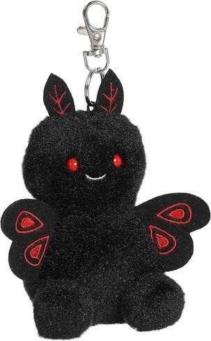 Aurora® Adorable Palm Pals™ Mortimer Mothman™ Clip-On - Fun Collectible Plush For Kids and Adult Collectors - Perfect for Decorating Rooms and Birthday Gifts - Black 4 Inches in Kuwait