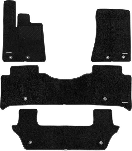 WENNEBIRD Superior Carpet Floor Mats for 2019-2024 Infiniti QX80 / Nissan Armada, 0.6-Inch Ultra-Thick, Noise-Reducing, All-Weather Waterproof Anti-Slip – 4-Pc Set in Kuwait