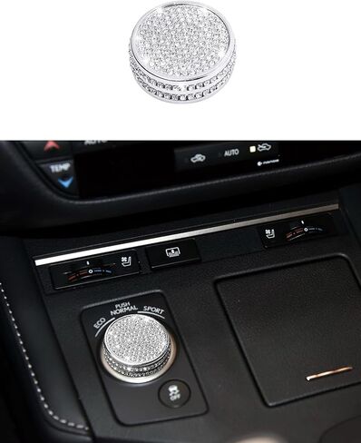 Bling Driving Mode Select Switch Knob Cover Decals Stickers Trim Accessories Compatible with Lexus ES:2013-2018, GS:2013-2020. (Driving Mode Key 43MM) in Kuwait