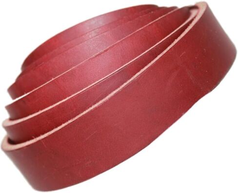 TOFL 1 Inch Wide x 72" (6 Feet) Long Thick Leather Strips for Crafts | 5/32" Thick (9-10oz) | Leather Strapping for Craft Supplies, Bags, Belts, Jewelry | Dark Brown in Kuwait
