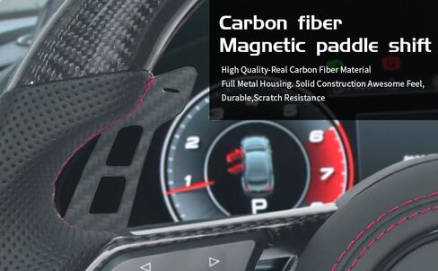 Magnetic Steering Wheel Paddle Shifter for Audi R8 2015-2023, Carbon Fiber Paddle Extension Interior Decoration Accessories in Saudi Arabia