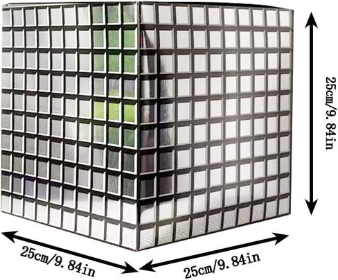 Balloon Boxes，4 Pcs Disco Style Cube Paper Boxes for Party Decoration，Holiday Party Decor Square Boxes, Event Celebration Scene Props in Saudi Arabia