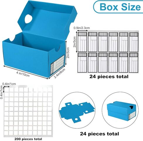 24pcs Mini Shoe Gifts Boxes for Party Favors, 4x2.4x2in/10x6x5cm Blue Mini Party Favor Sneaker Ball Case with Editable Label Stickers for Holding Candies Cookies Snacks Treats in Kuwait