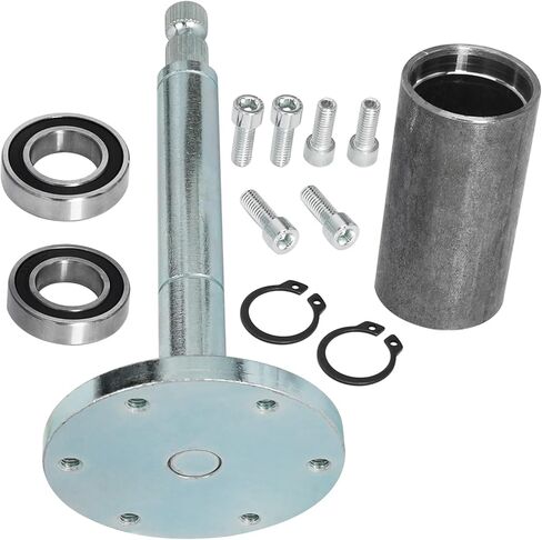 6 Bolt Steering Wheel Hub Adapter with 6904RS Bearings & Fixed Mount Base Alloy Steel Steering Column Holder for Go Kart ATV UTV Buggy Quad Drift Trike Lawn Mower 4 Wheeler in Saudi Arabia