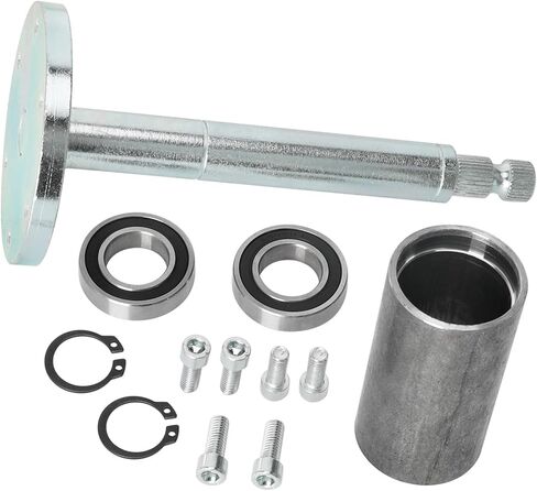 6 Bolt Steering Wheel Hub Adapter with 6904RS Bearings & Fixed Mount Base Alloy Steel Steering Column Holder for Go Kart ATV UTV Buggy Quad Drift Trike Lawn Mower 4 Wheeler in Saudi Arabia