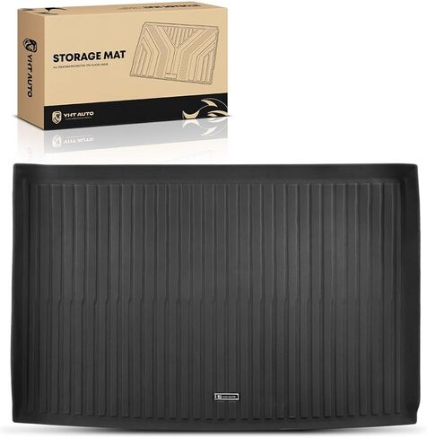 YHTAUTO Cargo Mat Compatible with Cadillac Escalade ESV & Chevrolet Suburban & GMC Yukon XL, TPE Floor Liners All-Weather Protection Custom Fit, Cargo Mat, Black in Kuwait