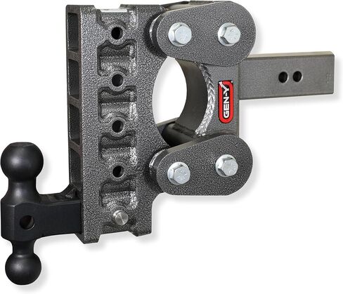 GEN-Y Hitch Heavy Duty Tow Hitch for 2.5" Receiver - 7.5" Drop/Rise with 5 Adjustable Positions, Includes Dual Ball Mount and Locking Pins, 16,000 lbs Towing Capacity, 1,700 lbs Tongue Weight in Kuwait