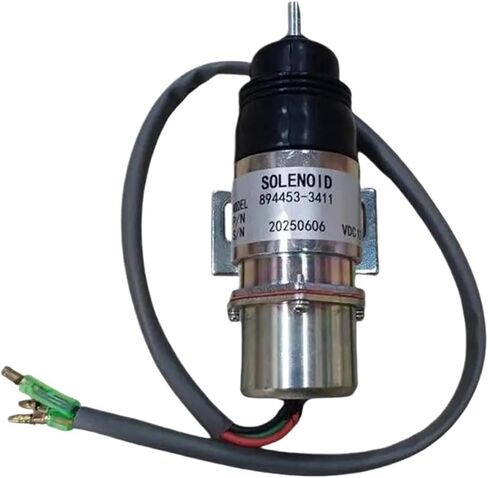 Excavator Flameout Solenoid Valve 12V MV1-58 894453-3411 Compatible With Hitachi Isuzu Engine Shut Off Solenoid Valve in Kuwait