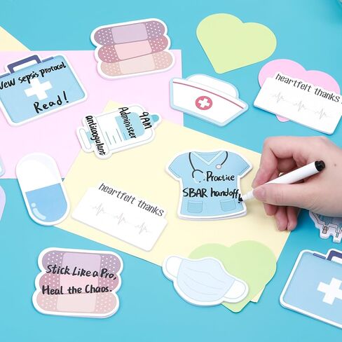 36 Pads Nurse Sticky Notes 9 Designs Medical Memo Pads Nursing Student Essentials Funny Gifts for Hospital Coworkers School Office Desk 720 Sheets in Saudi Arabia