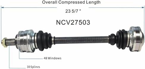 CV Axle, 1X Rear Driver Side CV Axle CV Joint Drive Axle Shaft Assembly fits BMW M3 1995 fits BMW M3 1996 fits BMW M3 1997 fits BMW M3 1998 fits BMW M3 1999 in Kuwait
