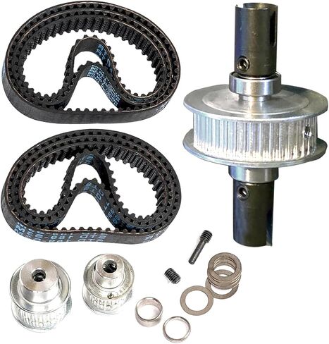 Aluminum Belt Drive System Kit for Arrma 6S 1/8 Typhon&1/7 Infraction/Felony/Limitless F1 V1,Transmission Belt Kit for Center Differential,Drive Train Belt Speed Run Spur Input-Not for 1/7 F1 V2 in Saudi Arabia