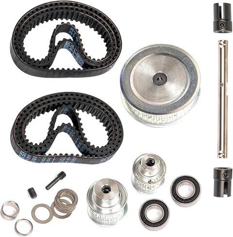Aluminum Belt Drive System Kit for Arrma 6S 1/8 Typhon&1/7 Infraction/Felony/Limitless F1 V1,Transmission Belt Kit for Center Differential,Drive Train Belt Speed Run Spur Input-Not for 1/7 F1 V2 in Saudi Arabia