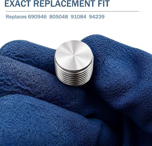 690946 Oil Drain Plug Replacement, 3/8" NPT Metal Engine Drain Plug Compatible with Briggs & Stratton, Replace 94239 91084 805048 for Lawn Mower Small Engine in Saudi Arabia