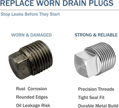 690946 Oil Drain Plug Replacement, 3/8" NPT Metal Engine Drain Plug Compatible with Briggs & Stratton, Replace 94239 91084 805048 for Lawn Mower Small Engine in Saudi Arabia