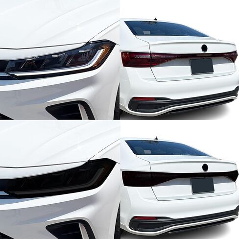 مجموعة تلوين المصابيح الأمامية الكاملة من BOGAR TECH DESIGNS متوافقة مع Volkswagen Jetta 2025-2026، دخان داكن in Saudi Arabia