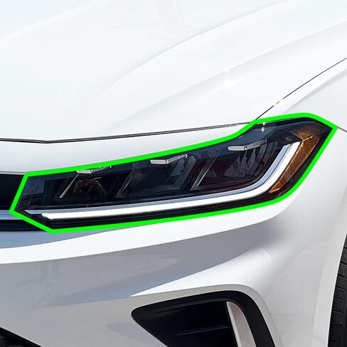 مجموعة تلوين المصابيح الأمامية الكاملة من BOGAR TECH DESIGNS متوافقة مع Volkswagen Jetta 2025-2026، دخان داكن in Saudi Arabia