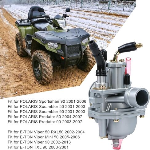 مكربن ​​مع صندوق فلتر هواء مناسب لـ Polaris Predator 50/90، كارب خانق يدوي لـ Polaris Scrambler 50/90، Sportsman 90 in Kuwait
