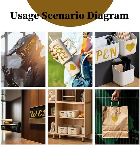 2.5 Inch Vinyl Alphabet Laser Stickers,12 Sheets Self Adhesive Letter Symbol Stickers for Wedding,Outdoors,Bulletin Board and Car - Gold in Kuwait