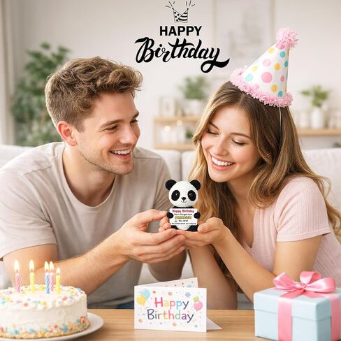 Birthday Gifts for Teen Girls - Happy Birthday, Unique Funny Crochet Pandastic Panda Bday Decorations Gifts Ideas for Girls Boys Teens Daughter Son Sister Best Friend Coworker in Kuwait