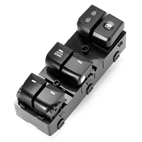 Master Power Window Switch Driver Side for 2014 2015 2016 2017 2018 2019 Hyundai Elantra, Front Left Door Lock Switch Control Button Assembly Replacement 935713X011RY DWS2073 1S16475 (Auto Down) in Saudi Arabia